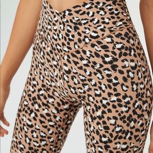 Aerie Cross Over High Waisted Leggings cheetah
